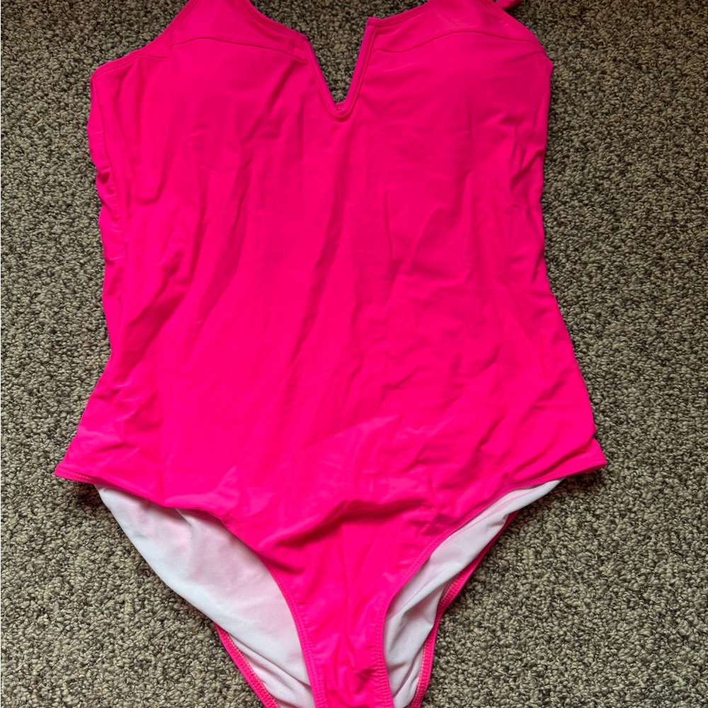Vibrant Pink One-Piece Swimsuit